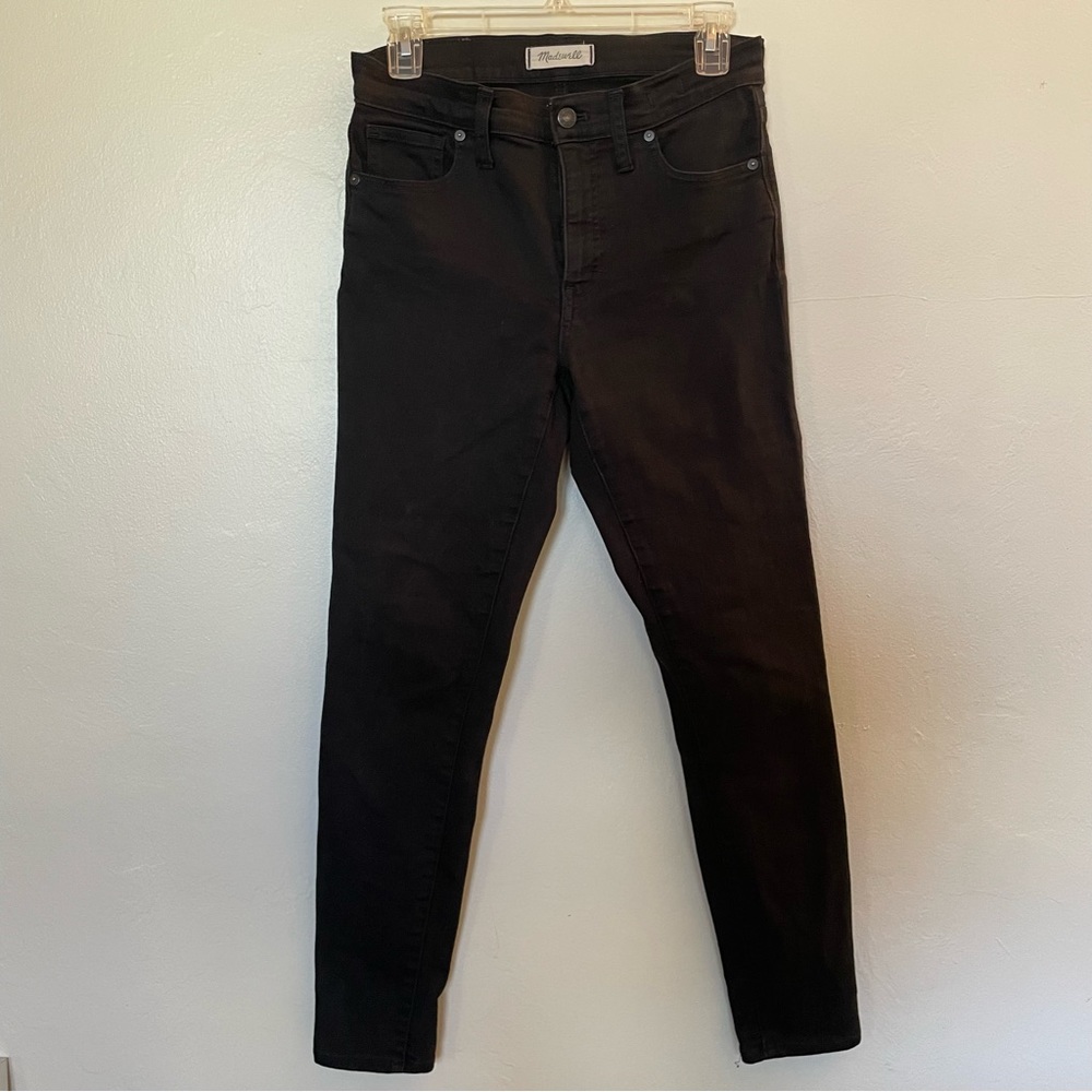Madewell 9” High Rise True Black Skinny Jeans